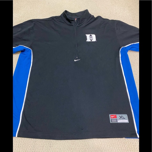 Nike Duke Blue Devils NCAA Basketball Warm Up Jersey Men’s XL Made in Korea - Picture 9 of 9